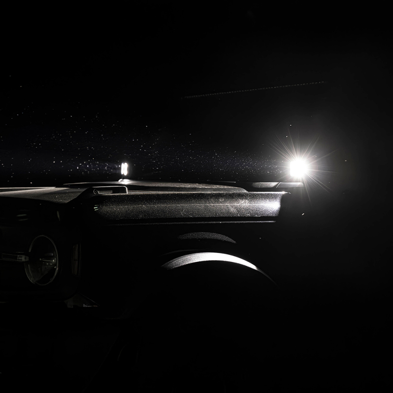 Ford Bronco Light Pods - Ditch - Borne Off-Road - 3x3 Flood, 4-piece - `21-`27